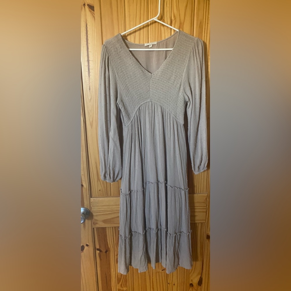 Shop Stevie Smocked Midi Dress